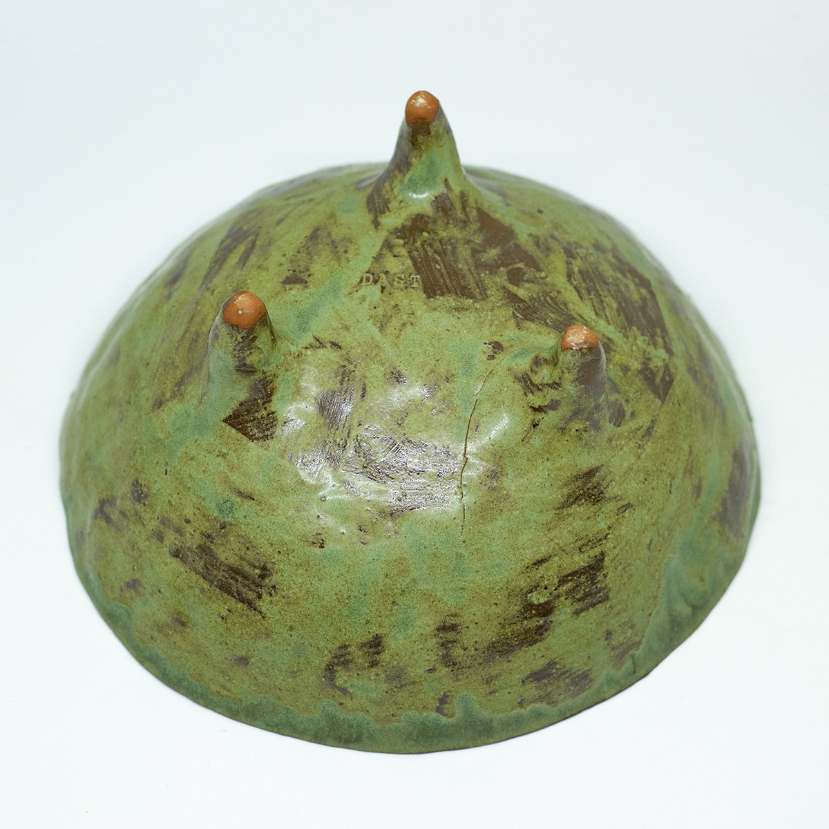 Dast football cup bowl matte green | Dast voetbalkom kom mat groen - een stip