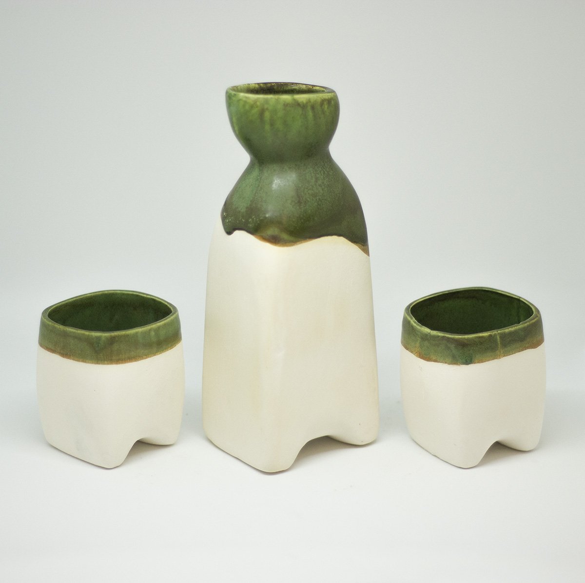 drinking set drinksets drinkkan handgemaakt een stip dast kopjes kruik