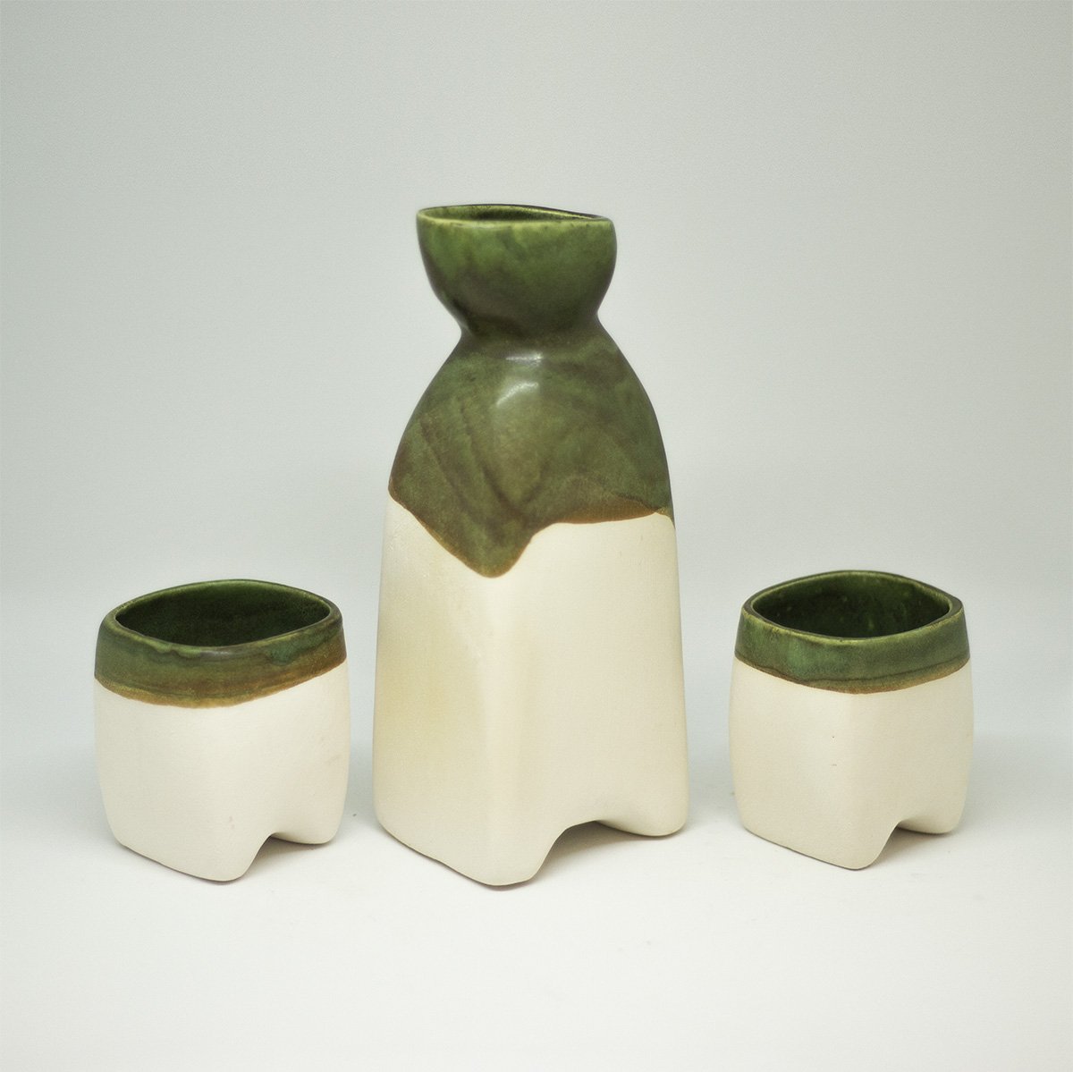 drinking set drinksets drinkkan handgemaakt een stip dast kopjes kruik