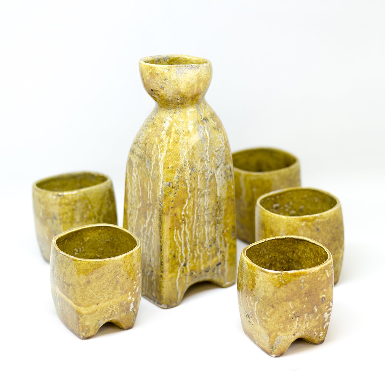 drinking set drinksets drinkkan handgemaakt een stip dast kopjes kruik