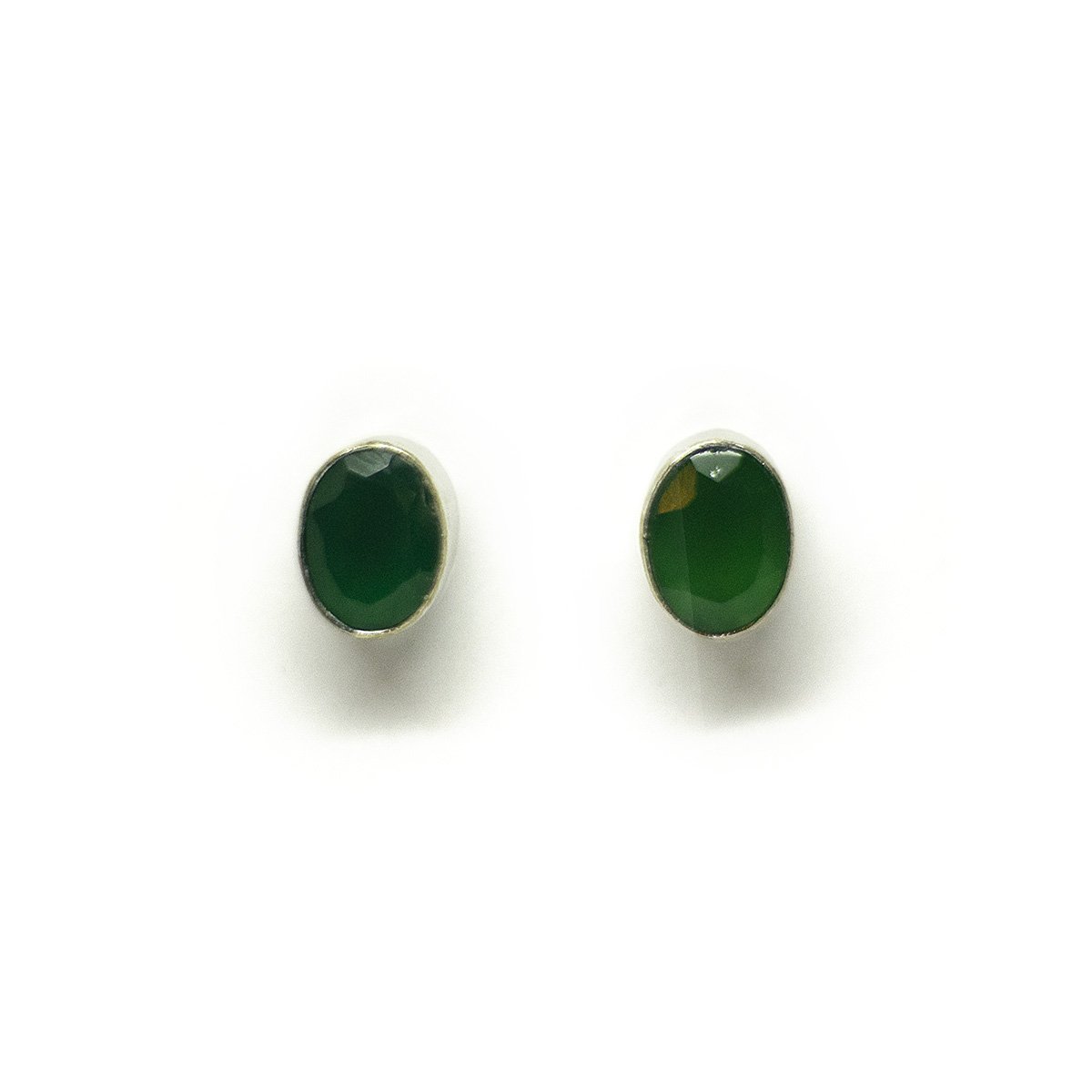 oorbellen handgemaakte oorknopjes verzilverde natuursteen edelstenen handmade earrings