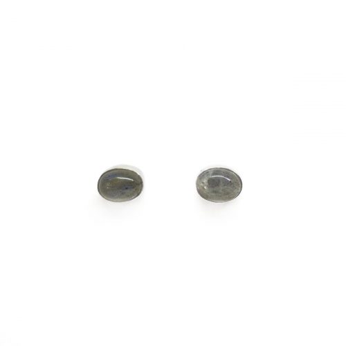oorbellen handgemaakte oorknopjes verzilverde natuursteen edelstenen handmade earrings