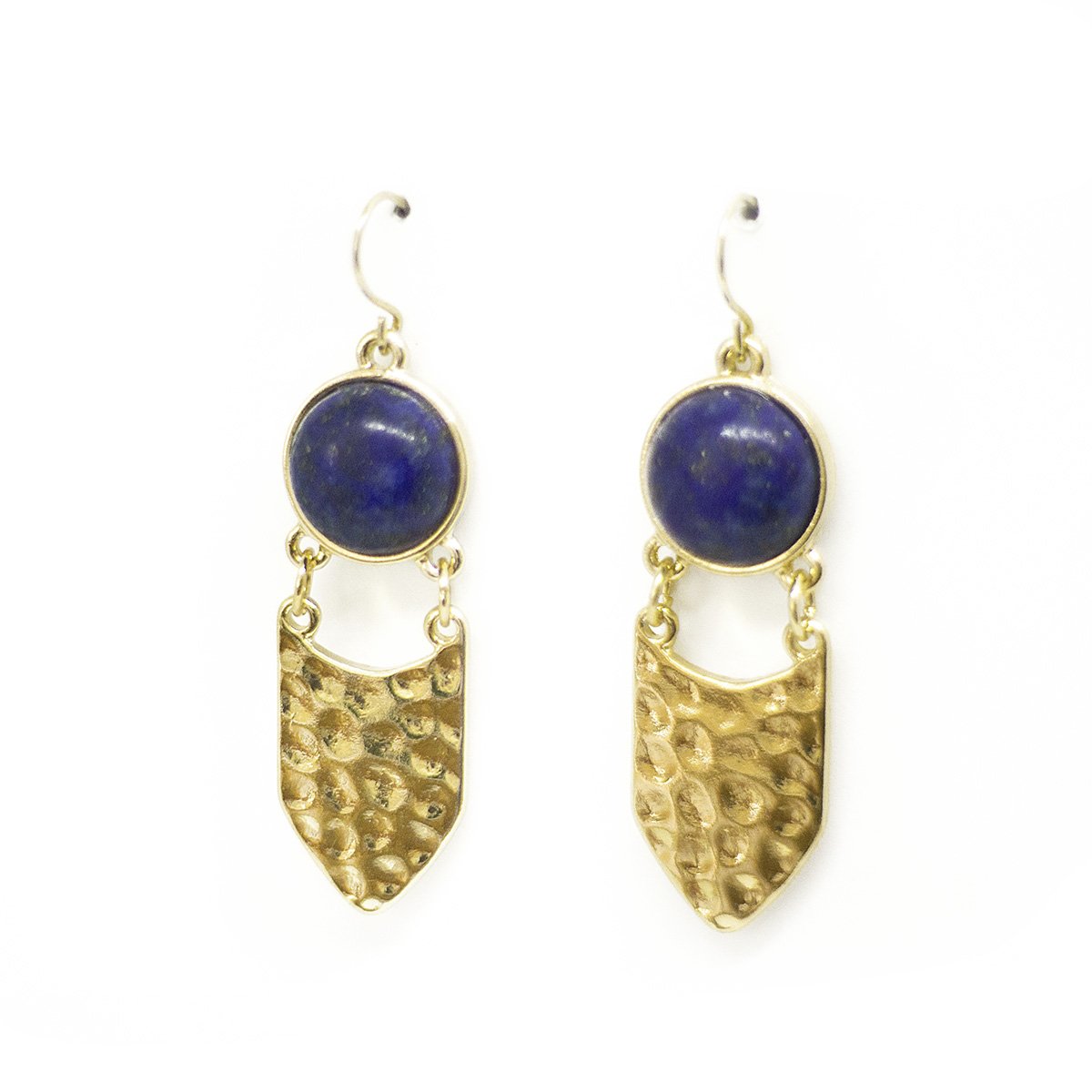 sieraden blauwe oorbellen golden blue cadeau earrings