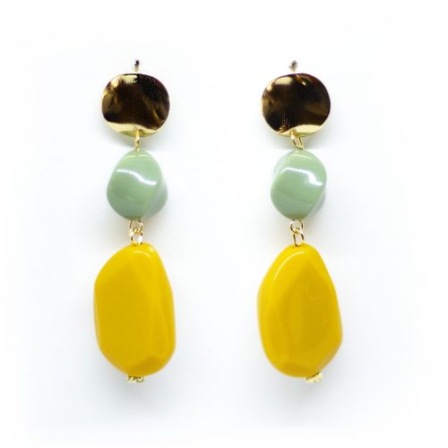 sieraden oorbellen drop earrings yellow earrings