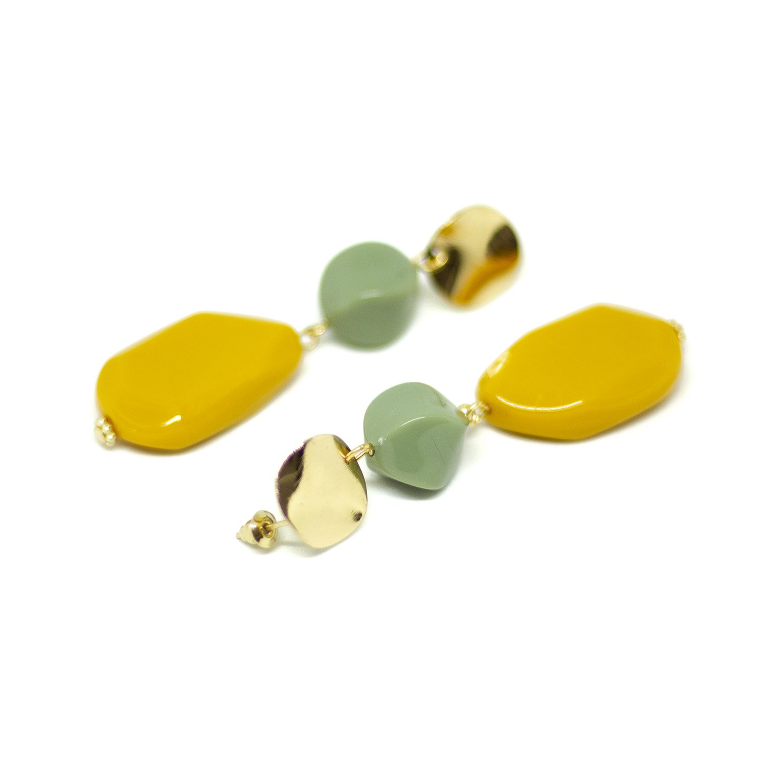 sieraden oorbellen drop earrings yellow earrings