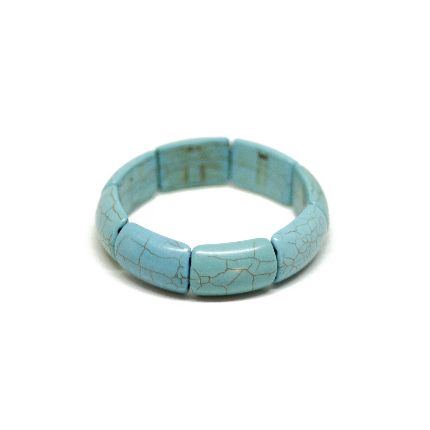 handmade Persian turquoise stone bracelet - een stip