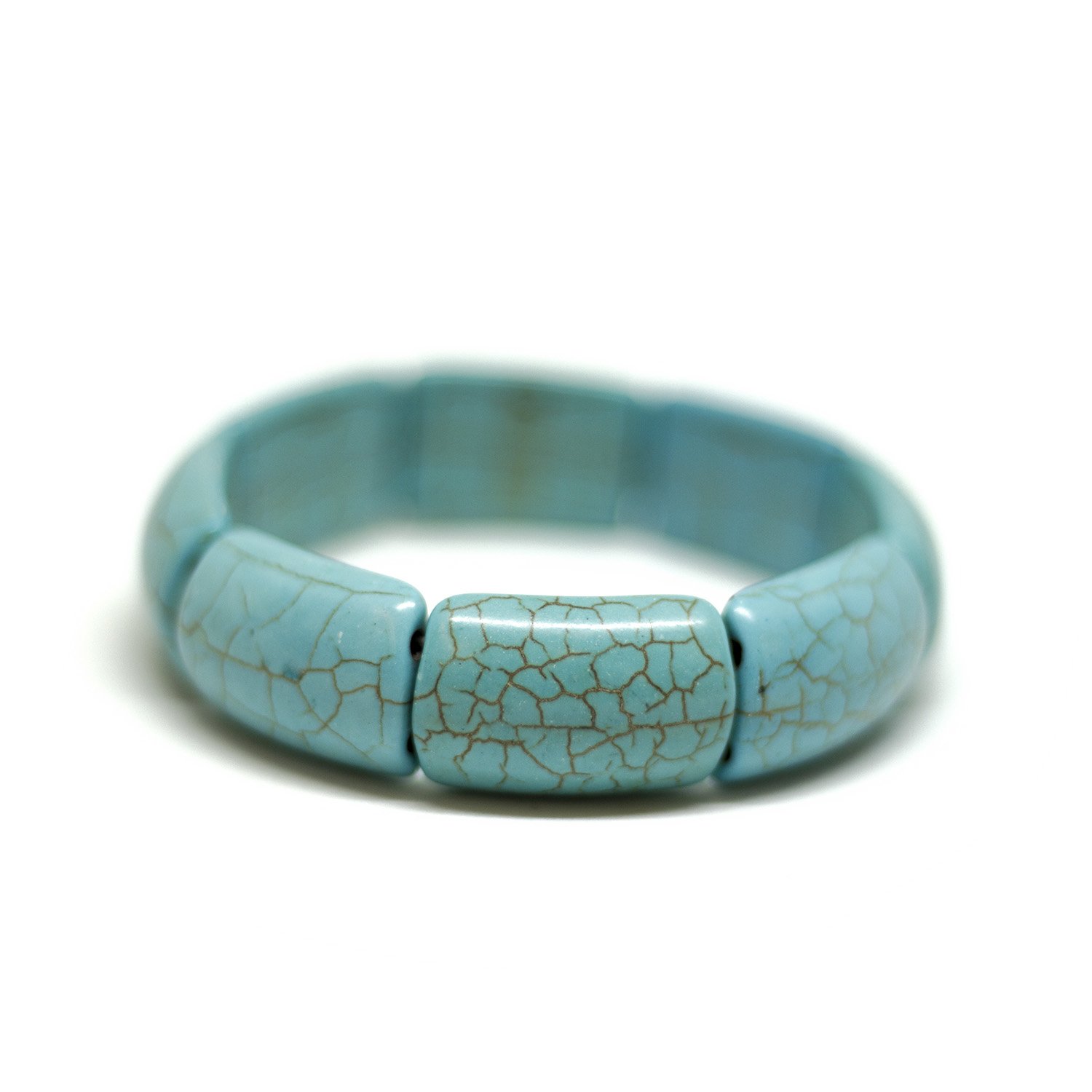 handmade Persian turquoise stone bracelet - een stip