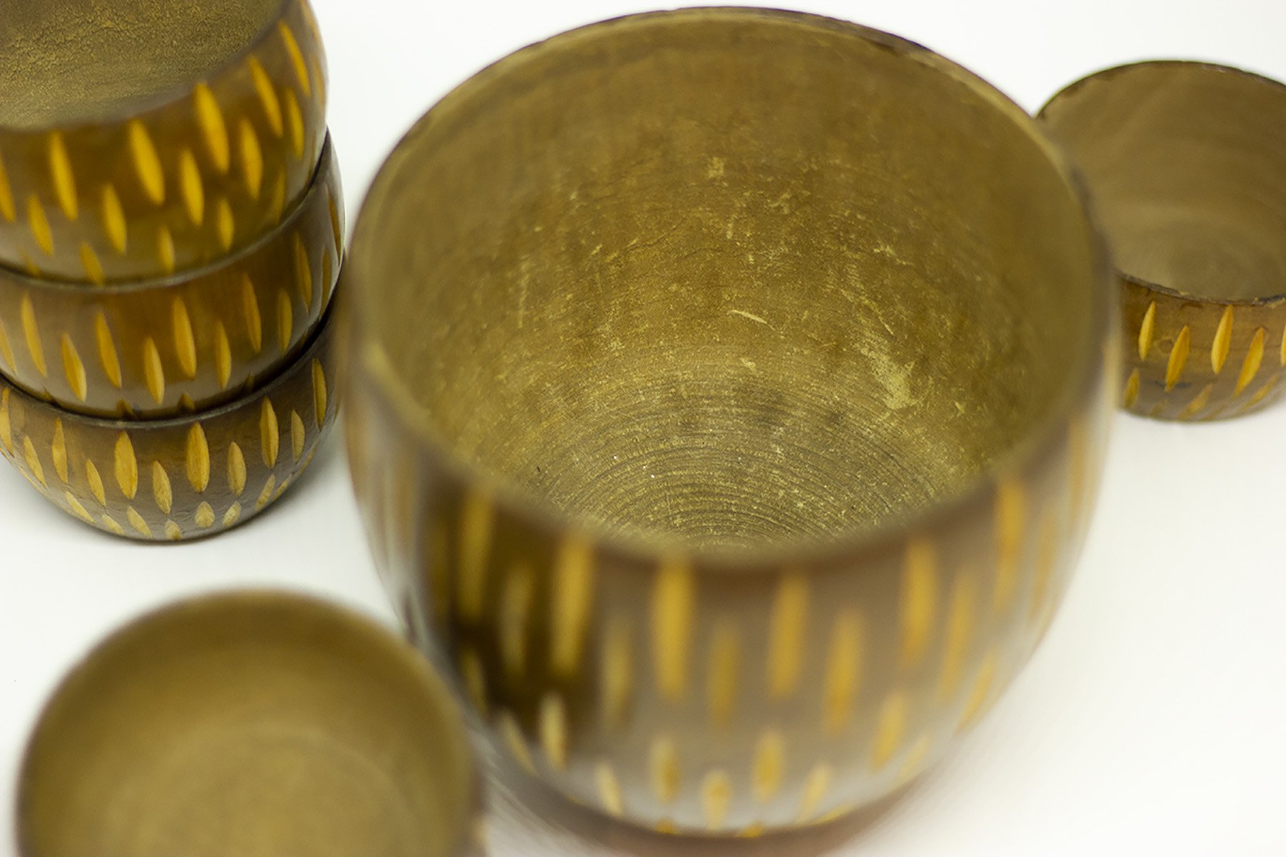 yesterday wooden tureen bowl set - een stip