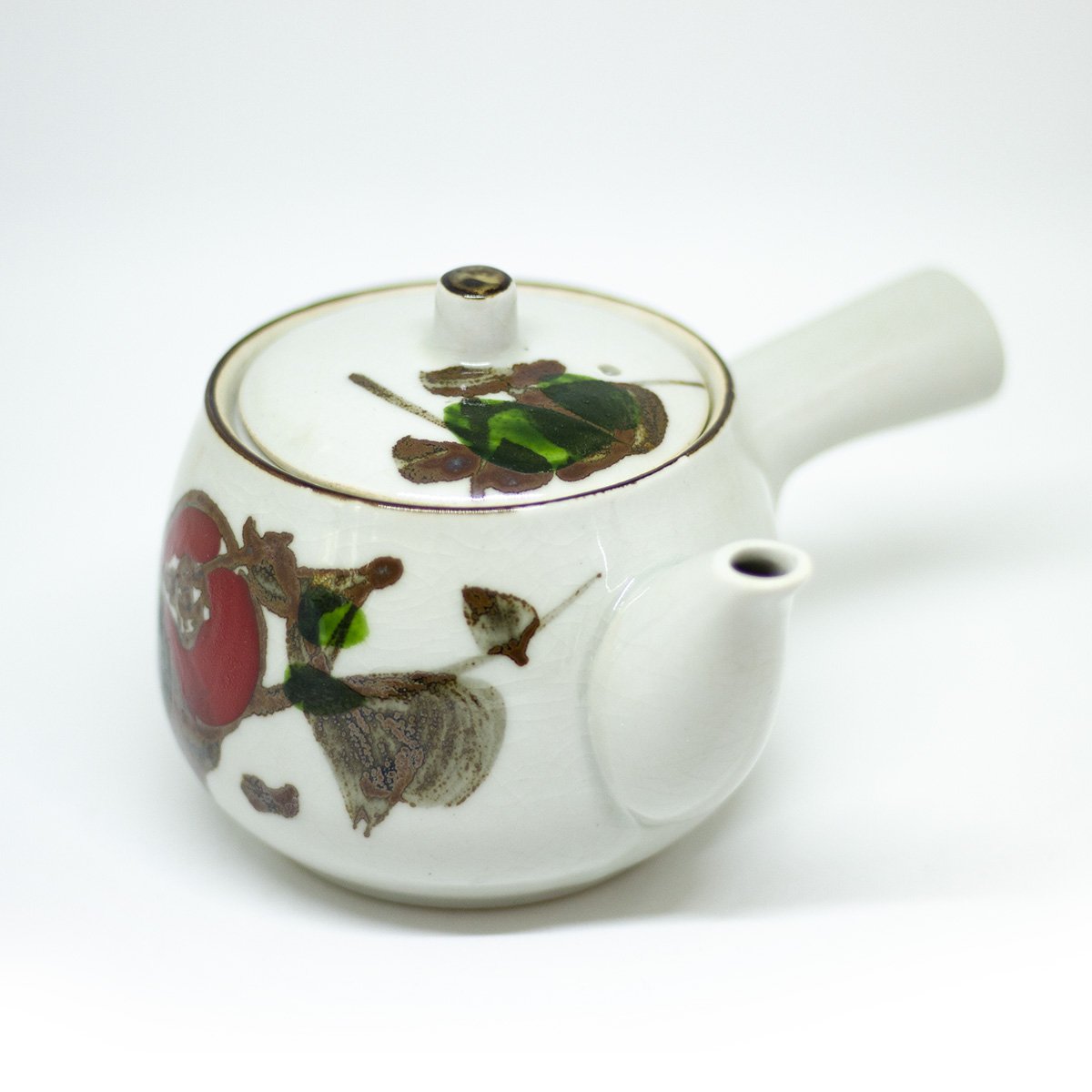 yesterday tea drinking set with hand painted flowers - een stip