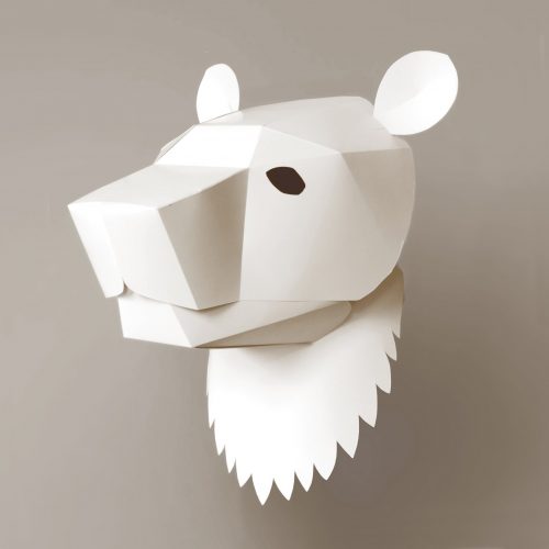 animal head vos hoofd papieren masker draagbaar samenstellen paper mask soroche een stip