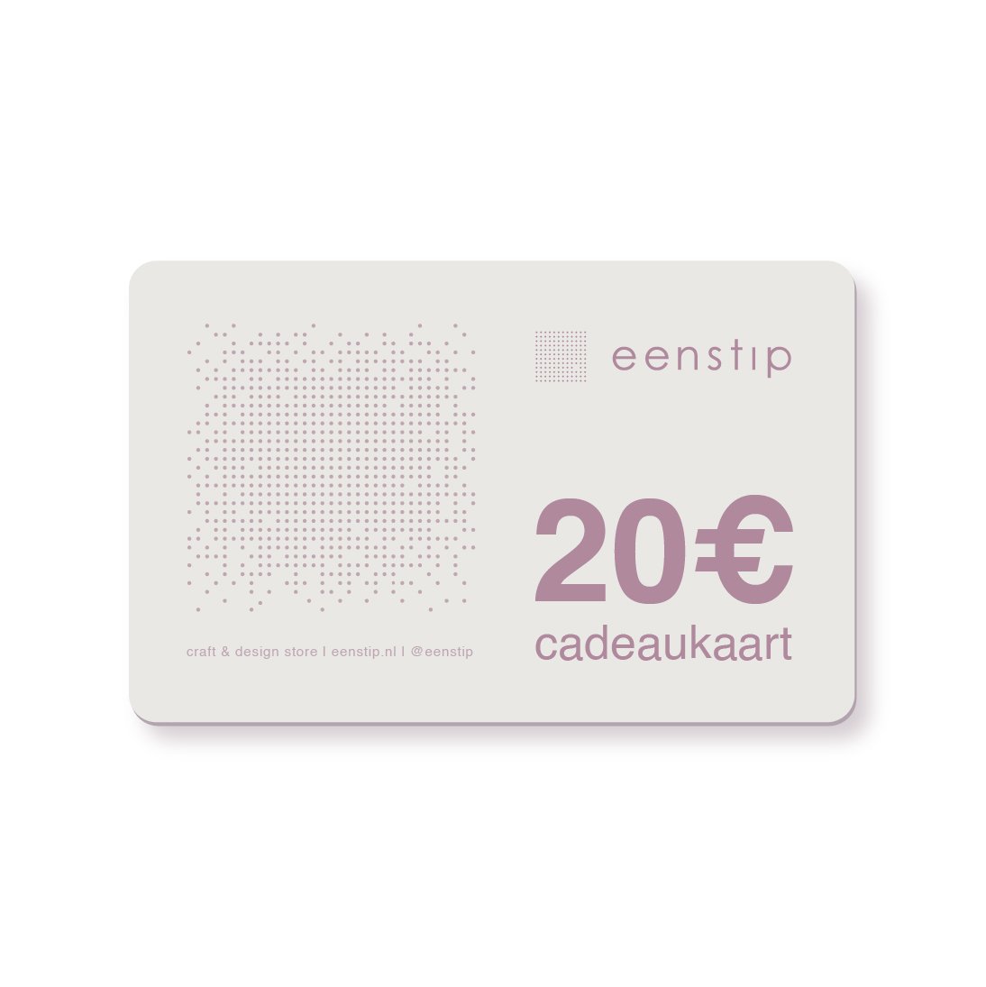 een stip, cadeaukaart gift card cadeaubonnen