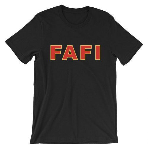 black shirt, fafi logo, rotterdam food