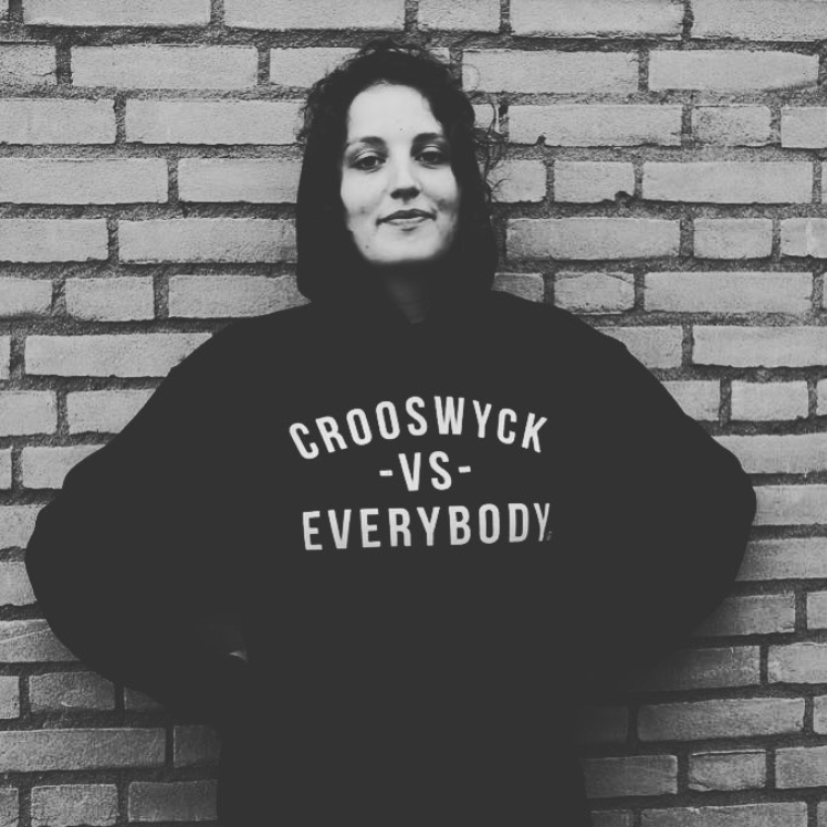 black hoodie, crooswijck vs everybody, crooswijk clothing, rotterdam style